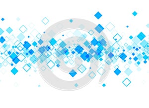Background with blue rhombs.