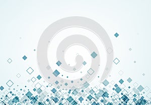 Background with blue rhombs.