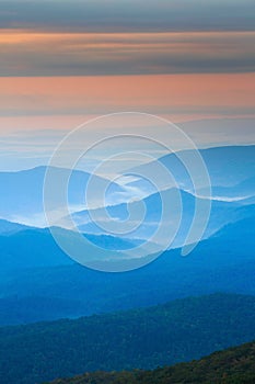 Background North Carolina Blue Ridge Mountain Layers