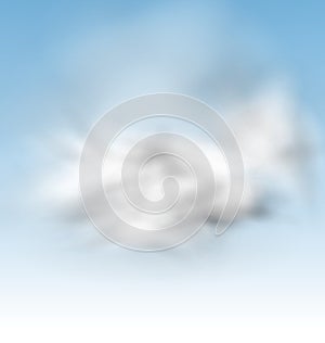 Background Blue Sky Fluffy Clouds