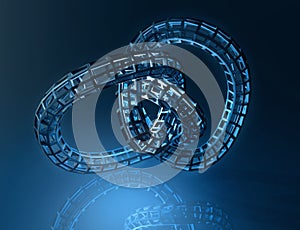 Background blue spiral