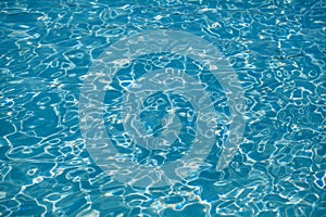 Background of blue water