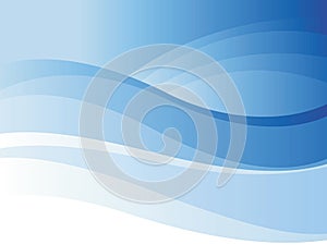 Background of blue wave