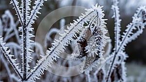 Background is blurred emphasizing the sharpness and detail of the