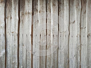 Background from boards of wooden fence. Grunge texture. Wooden decoration