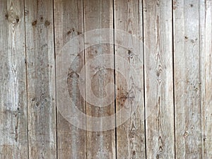 Background from boards of wooden fence. Grunge texture. Wooden decoration