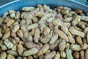 Background of boiled peanuts