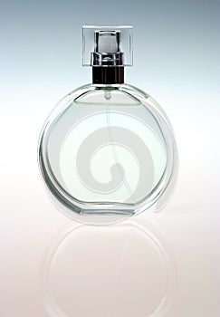 Background with bottle of perfume