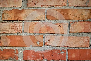 Background of brick old masonry wall texture