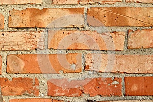 Background of brick old masonry wall texture