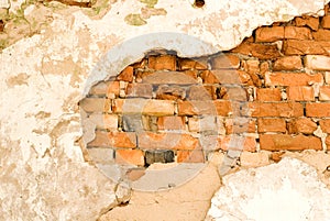 Background a brick wall