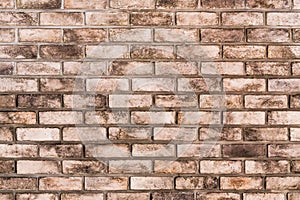 Background of brick wall with old texture pattern.