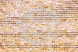 Background of brick wall texture cream and yellow color