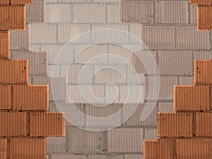 background with bricks wall