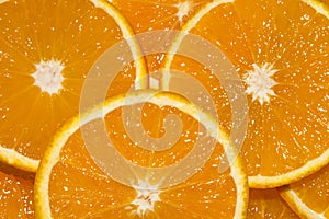 Background of bright juicy oranges.