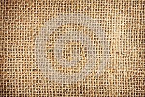Background of a brown burlap bag