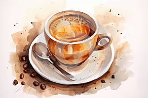 Background brown caffeine cafe cup hot drink breakfast beverage cappuccino coffee espresso