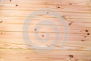 Background of brown pine Board with knots of bright wood structure. Backgrounds, structures