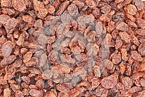 Background of brown raisens