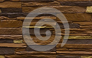 Background brown stones for siding tiles texture