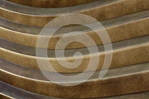 Background from brown wooden curves. Abstract image