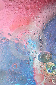 Background with Bubbles in Soft Colors