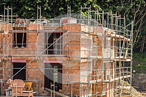 Background of building construction site. building under constructio