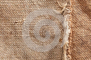 Background of burlap hessian sacking