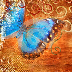 Background with butterfly