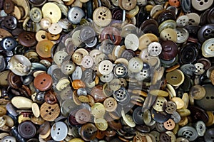 Buttons in All Different Sizes, Shapes and Colors