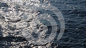 Background of calm sea. background of calm sea with moon reflection in the water. Sea with little waves close up. sea