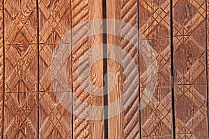 Background of Carved Wood Terracotta and Brown. Wood Carving, Ge