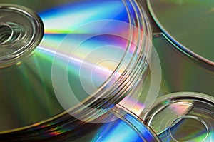 Background of cds or dvds