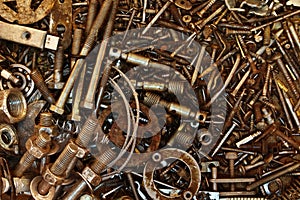 Background from chaotically scattered old bolts
