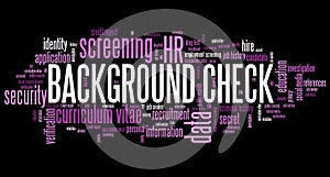 Background check photo