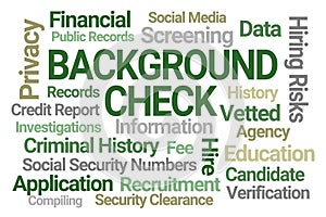 Background Check Word Cloud