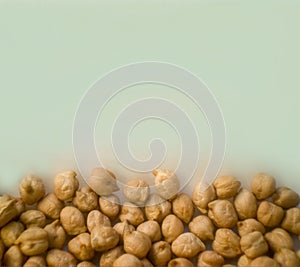 background of chickpeas (Cicer arietinum) a legume source of starch, protein and fiber. Copyspace