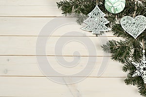 Background with Christmas decorations