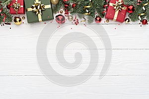 Background for Christmas Design with Decorative Border