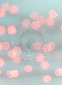 Background with Christmas lights with bokeh