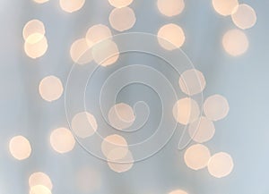 Background with Christmas lights with bokeh