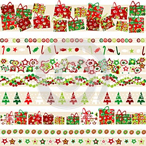 Background with Christmas theme and elements
