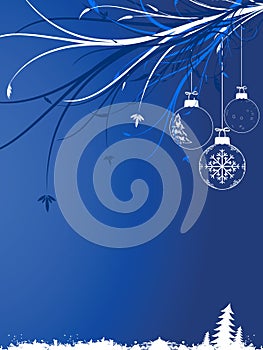 Background with Christmas toys