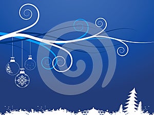 Background with Christmas toys