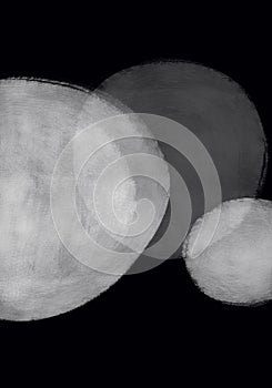 Background circles black and white, minimalism. blank template for design