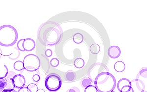 Background with circles in space