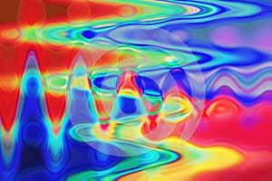 Background circles swirls rainbow lines soundwave waves wavy colours abstract design icon laser light funky patterns