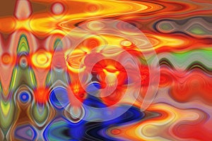 Background circles swirls rainbow lines soundwave waves wavy colours abstract design icon laser light funky patterns