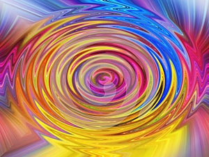 Background circles swirls rainbow lines soundwave waves wavy colours abstract design icon laser light funky patterns