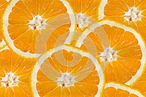 Background with citrus-fruit of orange slices